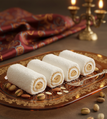 Fındık Ezmeli Sultan Lokum - Rulo Sarma (İçi Dolgulu)