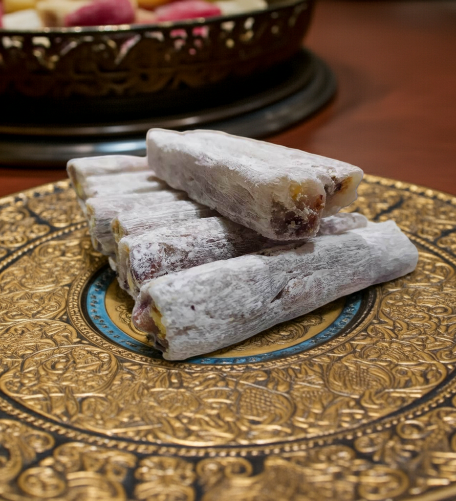 Antep Fıstıklı Fitil Lokum - Bol Fıstıklı ve Özel Kesim (Uzun)