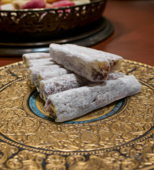 Antep Fıstıklı Fitil Lokum - Bol Fıstıklı ve Özel Kesim (Uzun)