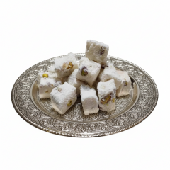Antep Fıstıklı Sultan Kuş Lokumu - Hindistan Cevizli (Mini Kesim)