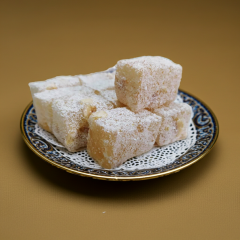 Safranlı Fındıklı Lokum - Bol Fındıklı ve Taze (Sarı)